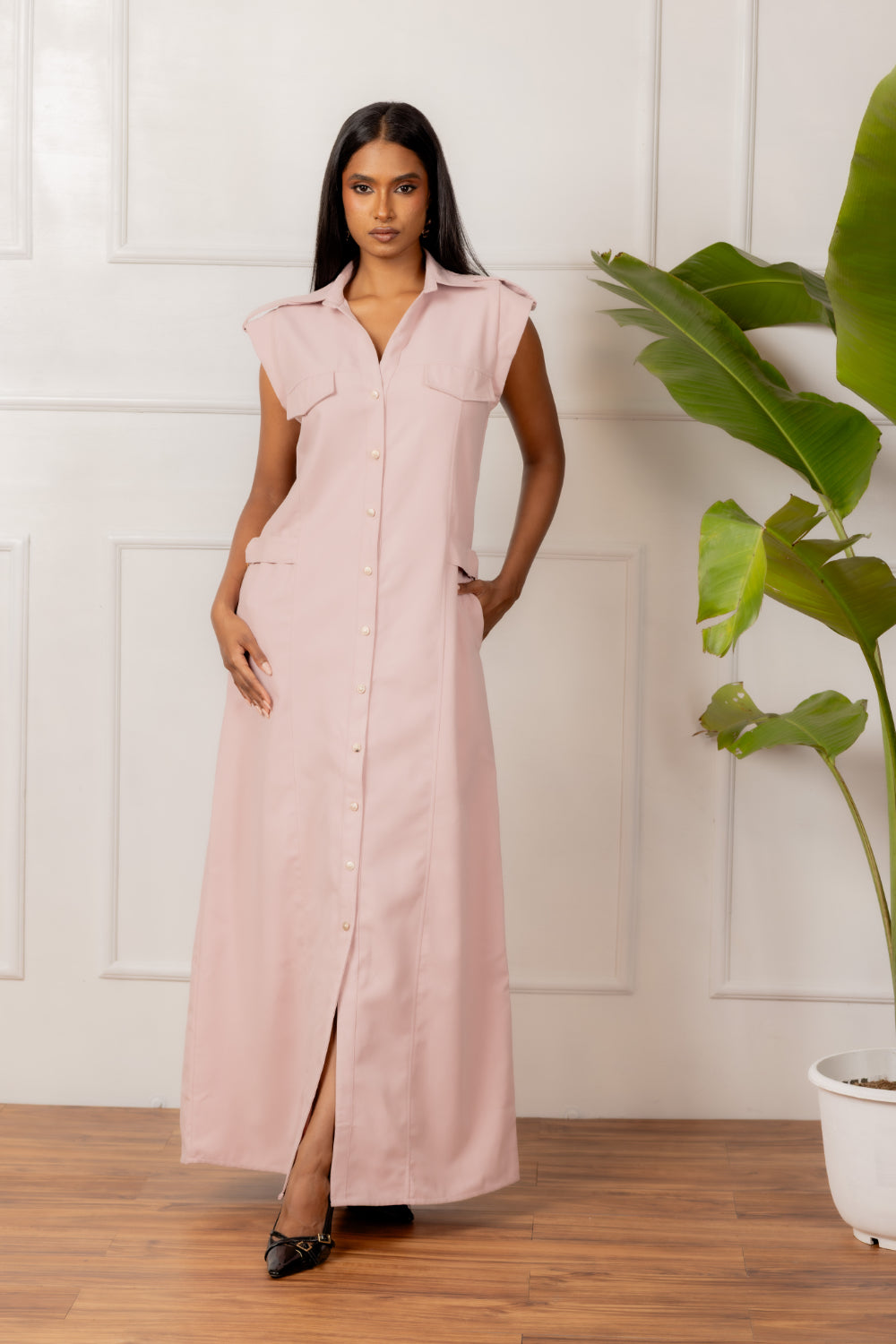 Aria Button down dress