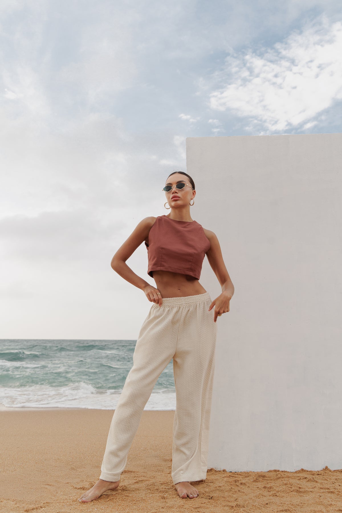 Leila Linen Crop Top