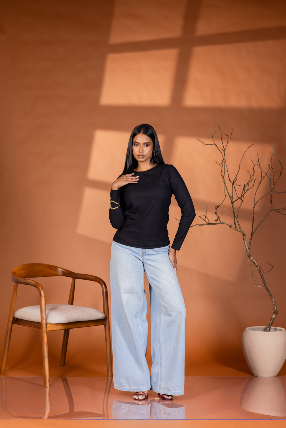 Shey Basic long sleeve Tee