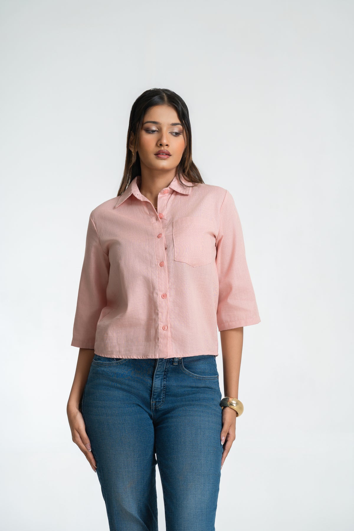 Rose Linen Shirt